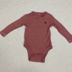 Baby GAP 赤白ストライプ ボディスーツ 12-18ヶ月