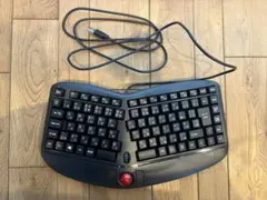 サンワサプライ エルゴノミクスキーボード(トラックボール付き) 有線