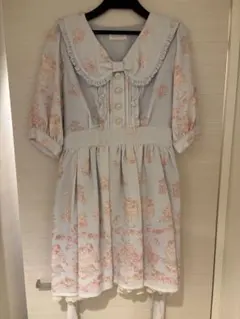 リズリサ リズメロ ワンピース 水色 美品