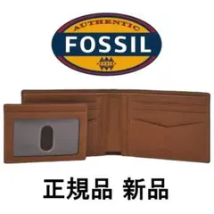 ★限定セール！正規品 新品未使用　フォッシル 折り財布 ブラウン