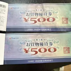 YAMADA ヤマダデンキ　お買物優待券 5500円分