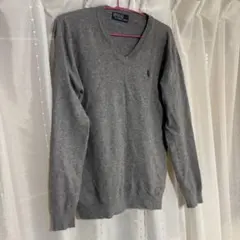 Polo by Ralph Lauren グレー Vネック セーター