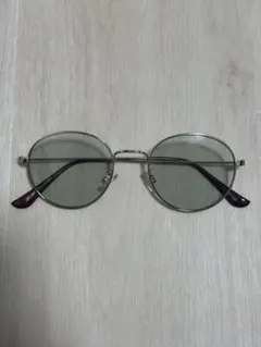 ヴィンテージオーバルサングラス シルバー