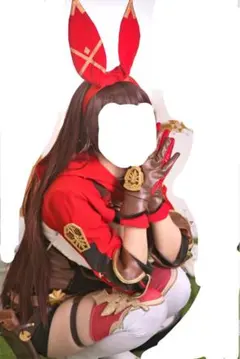 R*n様 原神 アンバー コスプレ　衣装 ウィッグ　セット 原神 Genshin げんしん アンバー Amber コスプレウィッグ ネット付き