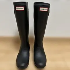 HUNTER ブラック 長靴 バックル付き