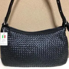 美品　PRIDONNA 牛革　ハンドバッグ　本革　ブラック　メッシュ　レディース