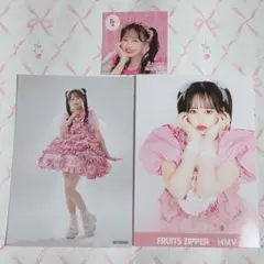 FRUITS ZIPPER 松本かれん ブロマイド 2枚 ステッカー セット