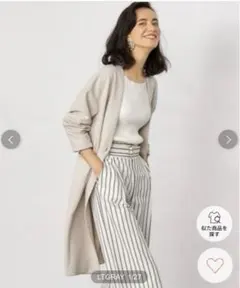 値下げ不可　green label relaxing ノーラペルコート　34