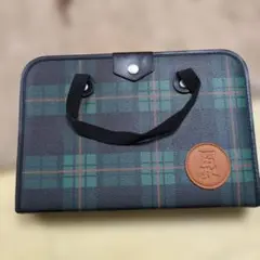 書道用具ケース チェック柄