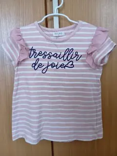 120cm 半袖トップス　ロンT　ピンク　可愛い　女の子