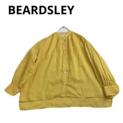 BEARDSLEY 長袖 バンドカラーシャツ イエロー　春夏コーデのサムネイル
