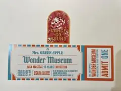 ミセス　ワンダーミュージアム大阪　入場券＆FC先行特典ステッカー