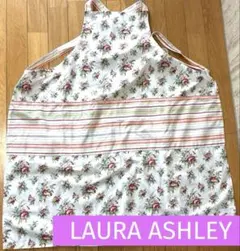 LAURA ASHLEY ローラアシュレイ 花柄エプロン フリーサイズ コットンのサムネイル