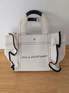 JILL by JILLSTUART フリルトートバッグ　ホワイト