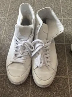 POLO ホワイト ハイカット　スニーカー