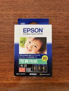 【新品】写真用紙　L版〈光沢〉100枚　EPSON KL100PSKR
