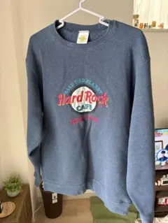 ハードロックカフェ　スウェット　ロゴ刺繍　90年代　アメリカ製