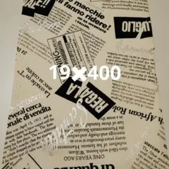 英字プリント綿生地 19×400