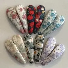 リバティ ハンドメイド パッチンピン12個セット63