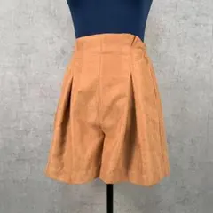 【美品】mystic ミスティック キュロットスカート Free ベージュ