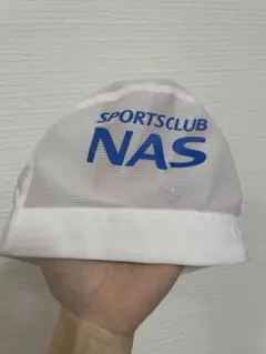 NAS 水泳帽 メッシュ 白