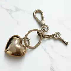 FURLA フルラ キーホルダー ハート ゴールド ぷっくり 保存袋