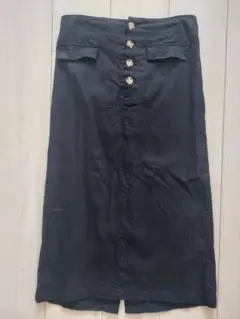 THE SHOP TK ロングタイトスカート　ブラックのサムネイル