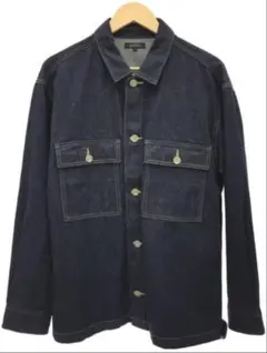 PLST デニムカバーオールシャツ　デニムジャケット　インディゴ Sサイズ