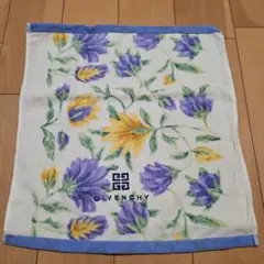 GIVENCHY 花柄タオルハンカチ