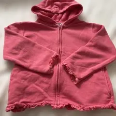 ZARA ピンク長袖パーカー　フリル　トップス　上着　ザラキッズ