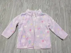 マザウェイズ　薄紫色 フリースジャケット 花柄　サイズ97