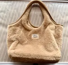 Cheri ベージュファートートバッグ
