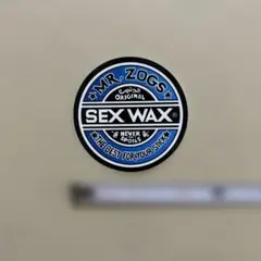 SEX WAXステッカーCircleタイプBLUカラー1枚新品未使用