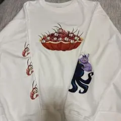 ヴィランズ　袖アート裏毛プルオーバー　トレーナー　アースラ