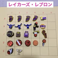 新品☆レイカーズ　レブロン　シューチャーム　22個セット バラ売り可能＊QF