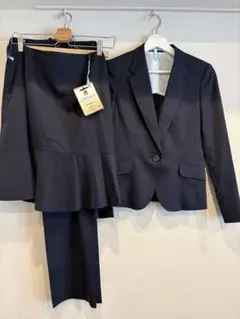 ネイビー ストライプ スーツ3点セット