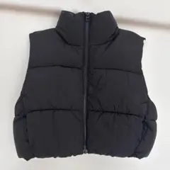 H&M ブラック ダウンベスト XS