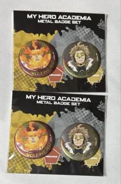 僕のヒーローアカデミア ヒロアカ メタル缶バッジ ホークス エンデヴァー