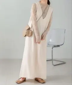 前後2WAYジャンパースカート ホワイト Bab