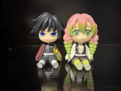 【未使用に近い】【美品】鬼滅の刃　富岡義勇 甘露寺蜜璃 ぽてっとフィギュア