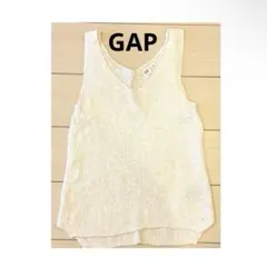 GAP ホワイト Vネック ニットキャミソール Mのサムネイル