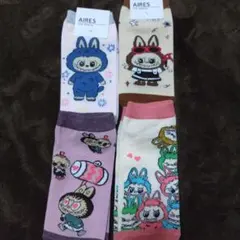 ラブブ キャラクターソックス 4足セット