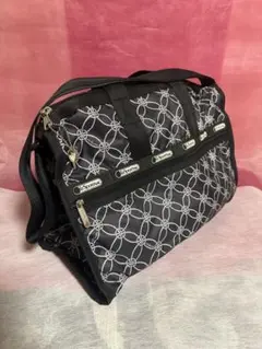 【新品/未使用】レスポートサック　黒のボストンバッグ レスポートサック LESPORTSAC 4320 ボストンバッグ DELUXE XL