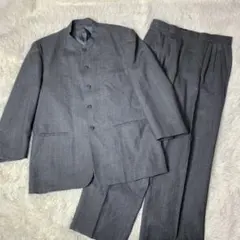 Gilet マオカラー Lサイズ スーツ セットアップ グレー