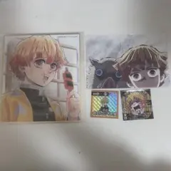 鬼滅の刃 我妻善逸 全集中展 色紙 ポストカード ウエハースシール