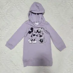 GAP フード付きワンピース　スウェット　トレーナー　95 ミッキー&ミニー