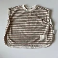 韓国子供服　MINIROBE ボーダー ノースリーブ ベスト