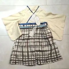 Sweet Mommy ベビー袴 ロンパース ベビー服 ブルー ホワイト 80