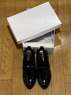 【新品・未使用】JUSGLITTY ジャスグリッティー　パンプス　黒　ローファー