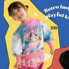 新品☆PerkyZippy Disney ミッキーミニー　長袖トレーナー　100のサムネイル
